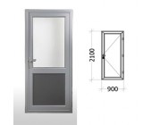 Двери алюминиевые 900х2100